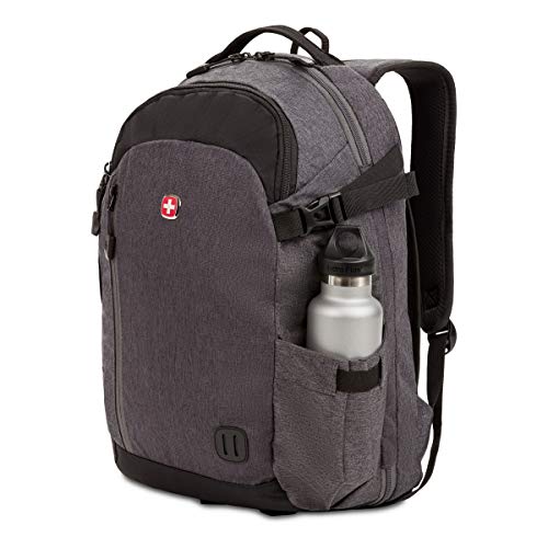 Swissgear Hybrid Travel Laptop Backpack, Grey Heather, 18-Inch #TOP7