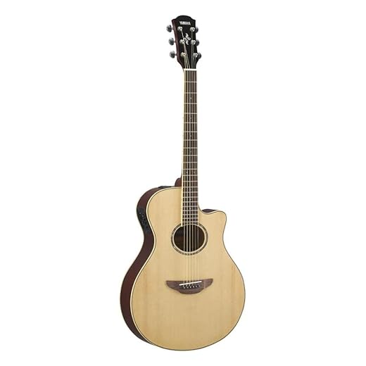 Yamaha APX600 NA Thin Body Acoustic-Electric Guitar, Natural
