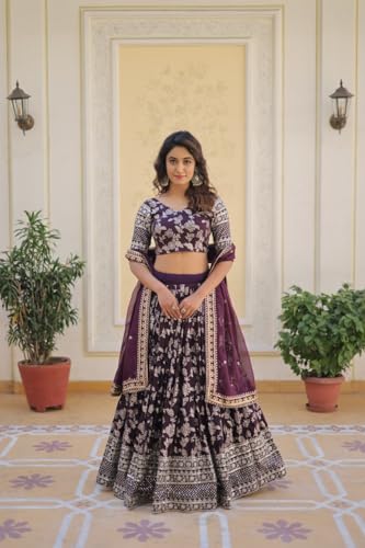 ITASHIYA indian ready to wear lehenga choli for women flared party night with stitched blouse LW-7080