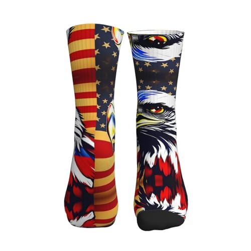 American Flag Fire Eagle Fashion Leisure Sports Socks Are Unisex To Keep Feet Dry Suitable Various Outdoor Sports2