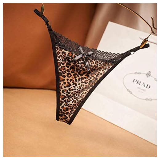 Bragas de Encaje de Leopardo Superior para Mujer, Tanga a la Moda, Tanga Sexy, Ropa Interior Femenina, Tanga de Tiro bajo, lencería para Mujer