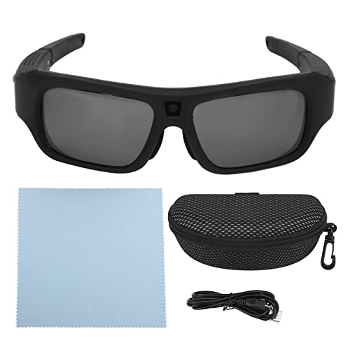 Okulary przeciwsłoneczne wideo, nagrywanie zdjęć i filmów Full HD Sportowa kamera sportowa z soczewkami polaryzacyjnymi, inteligentne okulary do aparatu obsługują pamięć 128 GB