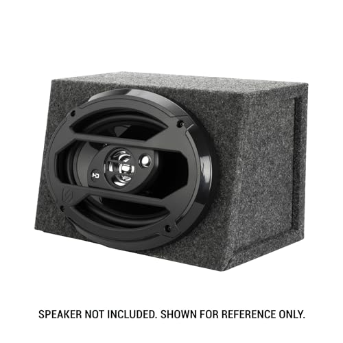 Image of Scosche SE69KT 6x9 Car Audio Speaker Sub Box - Premium MDF Enclosure for Clear Sound - Durable Construction for Optimum 6x9 Speaker Performance - MDF Subwoofer Box Enclosure - Sold as a Single Box