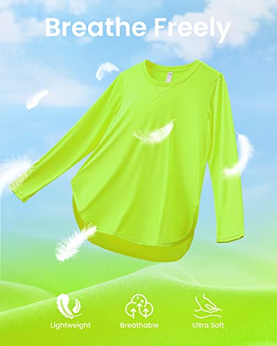 Image of G4Free Lightbreeze Womens UPF 50+ Long Sleeve Workout Tops Quick Dry UV Sun Shirt Running Gym Hiking Yoga Casual Lightweight