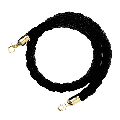 Cuerda de Barrera 2M Cord con Ganchos, Cuerda de Ampliación Queue Cuerda Barrera Cordón de Bloqueo Postes Separadores