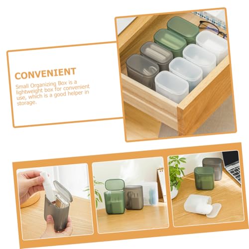 Boîtes de rangement en plastique solides et légères avec couvercles amovibles de protection - 4