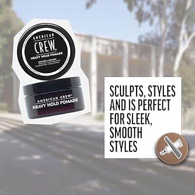 American Crew Men's Hair Pomade, Like Styling Gel with Heavy Hold & High Shine, 3 oz