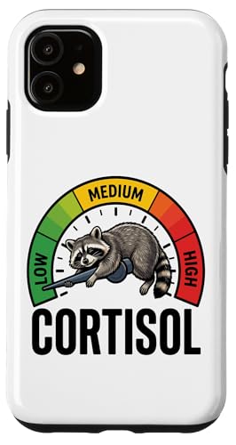 Cortisol Level Meme con un procione con un basso livello di cortisolo. Divertente meme di procione cortisolo per compleanni, Natale, Pasqua o per i proprietari di procioni. Meme sull'amante del procione con cortisolo.