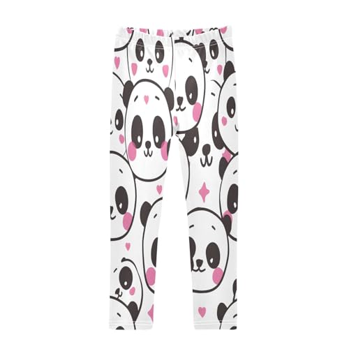 Toddler Girls Leggings Printed Yoga Pants Leggings Panda Heads for Kids