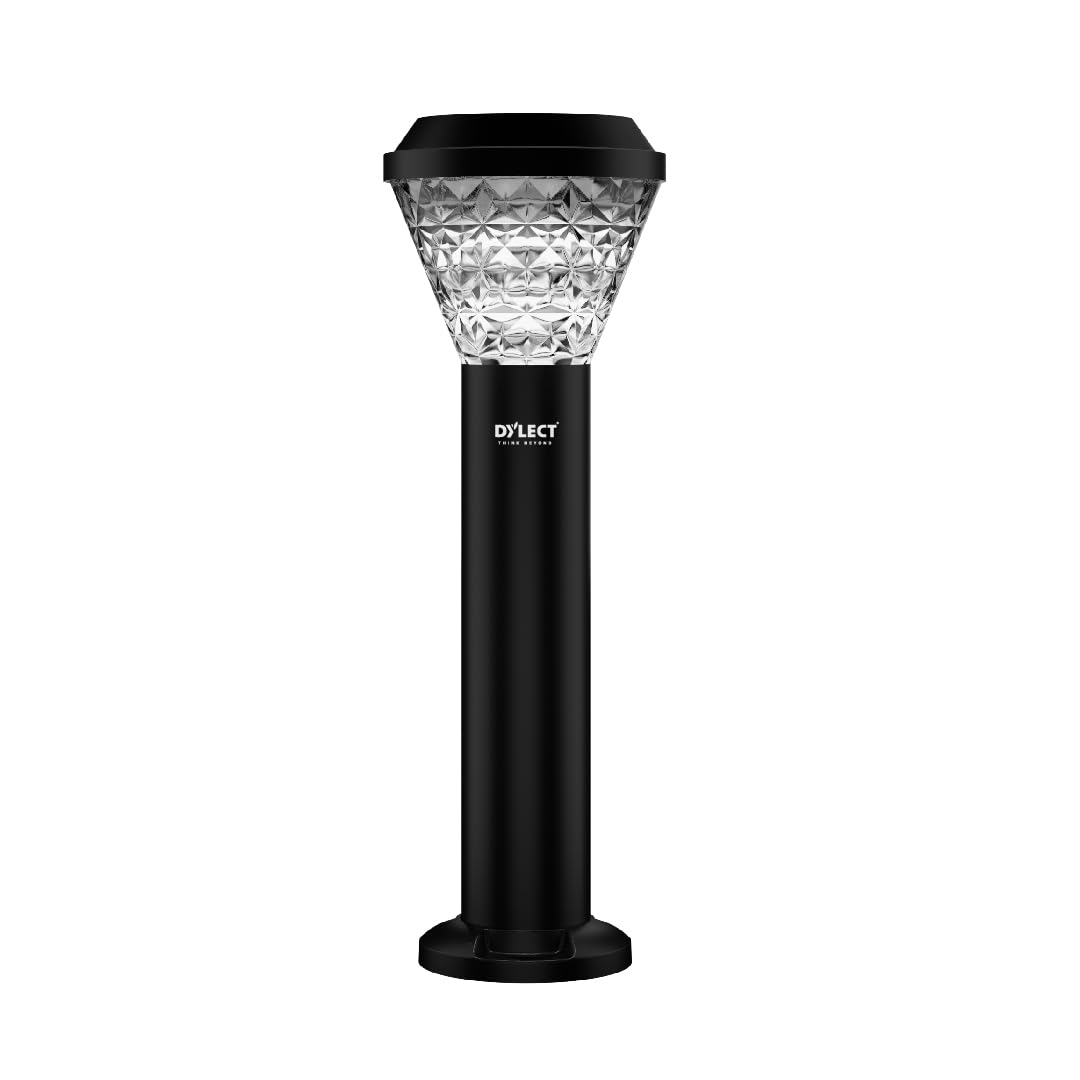 DYLECT® Luxe Decorative Solar Light for Garden Outdoor, Terrace, Lawn, Resort, Multi Color LED, IP65 Waterproof, Solar Pillar Light with Wireless Remote - Ground Mount, Auto On-Off (Cone Shape)-image-29