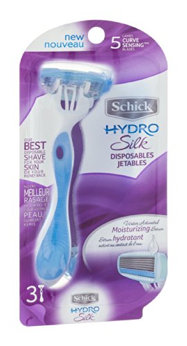 Schick Womens Hydro Silk Razor Disposable 3 Count Schick Womens Hydro Silk Razor Disposable 3 Count
