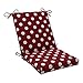 Pillow Perfect Outdoor/Indoor Polka Dot Red Square Corner Chair Cushion, 1 Count (Pack of 1)