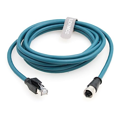 Cable Ethernet Cat6A M12 X-Code 8Pin a RJ45 2m miniatura 6