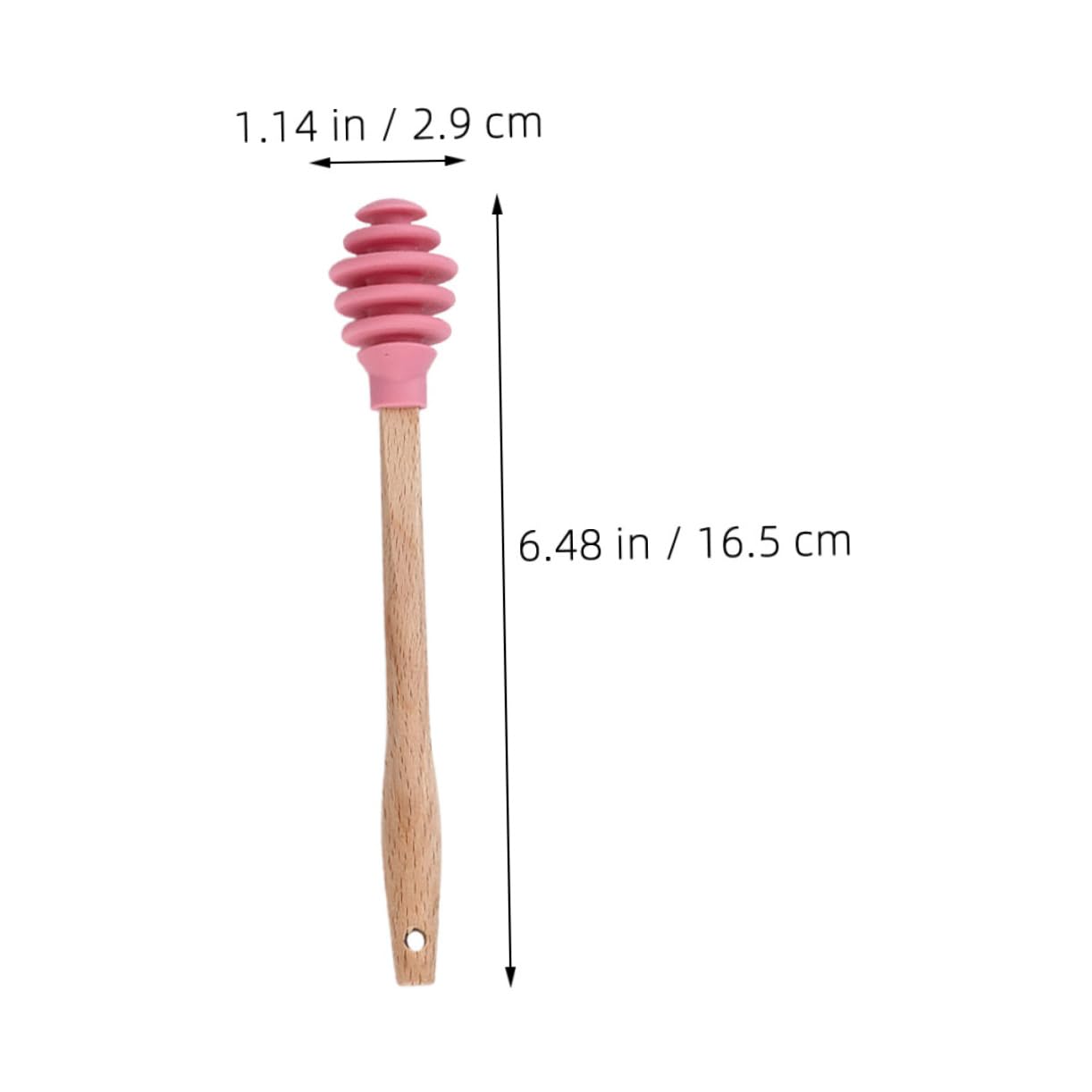 PRETYZOOM Honey Stirrer Sticks 4pcs Silicone Honey Spoon for Tea Easy to Clean Stir Rods for Honey Jars Heat Resistant for Cooking Drinks
