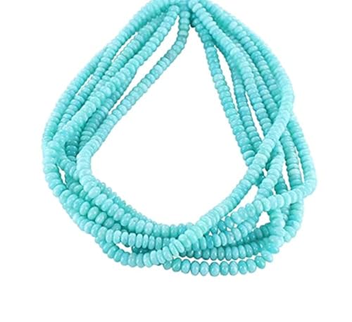 Peruvian Amazonite rondelle 6.5mm LKBEADS pour création bijoux