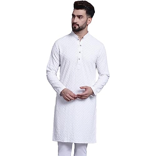 Image of SOJANYA (Since 1958 Timeless Charm: Pure Cotton Sequence Kurta for Special Occasions