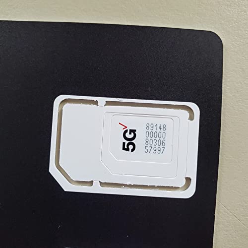 Simbros 5G TRI CUT Verizon Wireless 5G & 4G Lte Sim Card Triple Cut All 3 Sizes thumb #1