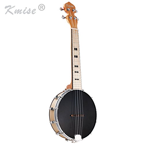 Image of Kmise 4 String Banjo Ukulele Ukelele Banjo lele Uke Concert 23 Inch Size Maple Sapele Wood