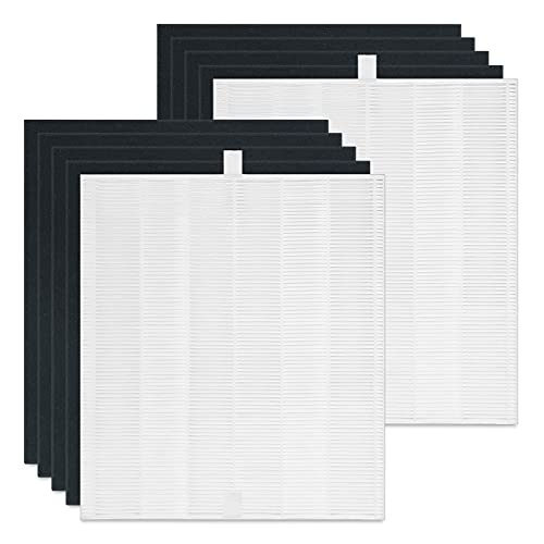 Housmile Replacement for Coway AP-1512HH Mighty Air Purifier Filter, Compatible with Coway AP-1512HH 3304899 AP1512HH AP1512 1512 1512HH ( 2 Premium HEPA Filters and 8 Carbon Pre-Filters )