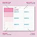 Weekly Planner Pad - Undated Planner - To Do List Notepad - Habit Tracker - 11 x 8.5