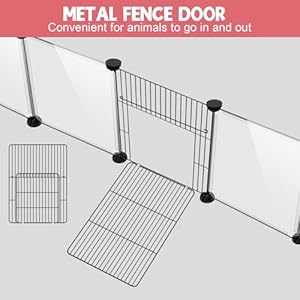 32 Panels Small Animals Playpen,Transparent Pet Playpen with Waterproof Mat, Plastic Enclosure,Puppy Play Pen,Pet Fence Yard Fence for Guinea Pigs,Bunny,Ferrets,Hamsters,Hedgehogs for Indoors Outdoor