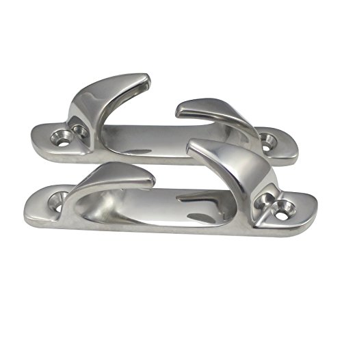 White Water Stainless Skene Angled Bow Chocks (Bow Chocks (Pairs), 4-1/2")