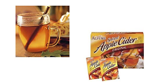 Spiced Hot Apple Cider Instant Mix Packets Alpine Original Apple Flavor 10 Beverage Pouches