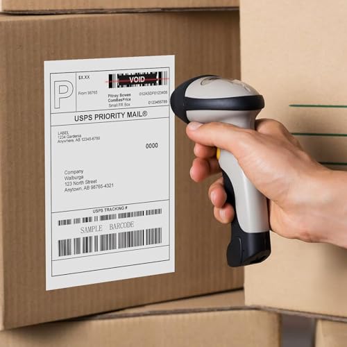 Fanfold Thermal Labels 4x6, Perforated Postage Thermal Label Paper Compatible with Zebra and Rollo,1 Stack-500 Labels image 4