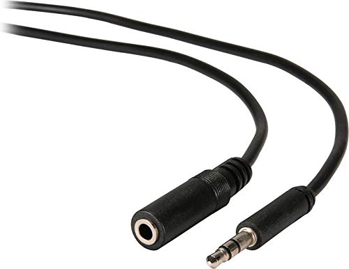 3.5 mm Stereo Jack Extension Cable Male – Female 3 m 3.5 mm 3.5 mm noir câble audio – Cables de Audio (3.5 mm, 3.5 mm, 3 m, noir)