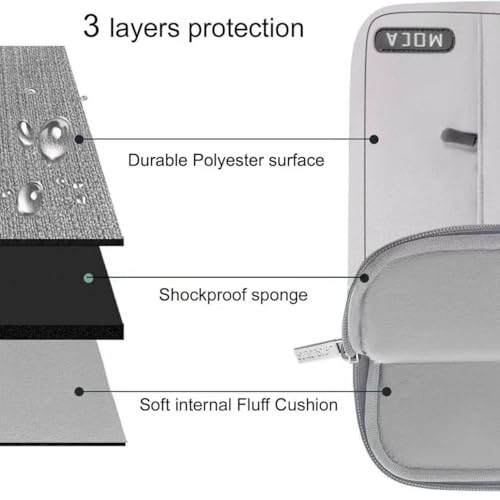 Image of MOCA Laptop Case 13.3 inch, 13-13.3 inch Laptop Sleeve Compatible with MacBook Air /Pro 13 /Pro 14 M5 M4 M3 M2 M1, HP Dell ASUS Lenovo,Polyester Vertical Computer Sleeve Bag with Pocket