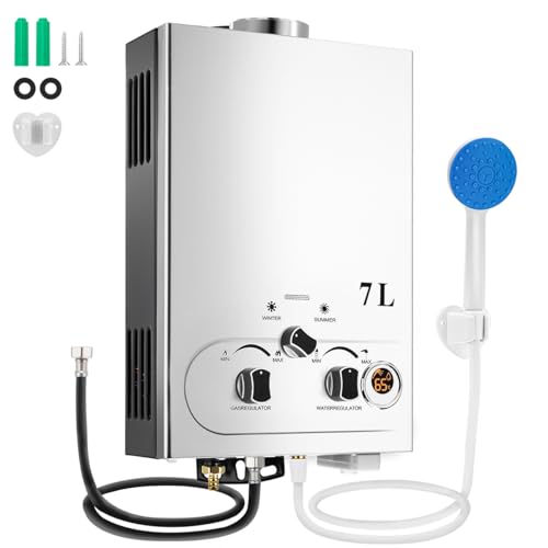 Consejos para Comprar Calentador Solar Walmart los más solicitados. 43 Calentador de agua, Boiler de Paso gas lp, Capacidad de 7L/Min, Modos de Invierno y Verano, 3 Perillas Ajustables, Cabezal de Ducha, Facil Instalacion, Ahorro de Gas, Caliente al...