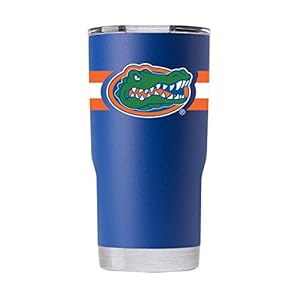 Gametime Sidekicks Florida 20oz Blue Tumbler – Officially Licensed, 18/8 Stainless Steel, Double-walled, Vacuum-insulated, UV LED Printed Logos, Sweatless, Stays Hot/Cold – 360 Wrap