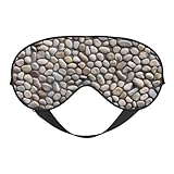 Schlafmaske mit Steinen, Seiden-Augenabdeckung, weicher Satin, elastisches Band, Nacht-Augenschatten, Reise-Nickerchen für Damen und Herren