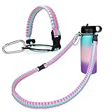 WEREWOLVES Paracord Handle with Shoulder Strap - Fits Wide Mouth Water Bottles 12oz to 64oz -...