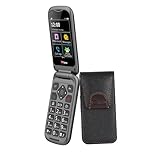 TTfone TT970 4G Touchscreen Senior Big Button Flip Mobile Phone - Easy and Simple to Use with TTCX9 Holser Case