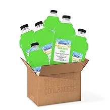 Coolbreeze Beverages Frozen Drink Machine Mix Granita Slushy Syrup - Sour Green Apple Slush Flavor One Case of 6 Bottles
