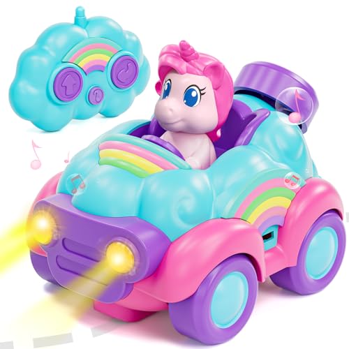Lista de Carros para la colada - los preferidos. 36 Lehoo Castle Carro Control Remoto, RC Car Unicornio, Coche de Control Remoto, Coche de Juguete con Música y Sonido de Juguete, Juguetes de Coche para 3 4 5 años