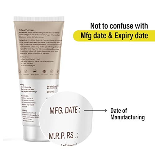 Azani Athlete’s Foot Cream | Foot Inflammation | For Itch Relief, Crack Free, Deep Exfoliator & Moisturiser | Tea Tree Oil, Apple Cider Vinegar & Lactic Acid | Women & Men, 1.76 Oz #TOP1