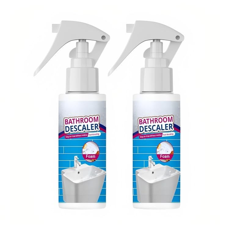 Bathroom Descaler Spray 200ml Each - Bathroom Cleaning Liquid for Limescale, Hard Water Stains, Mold & Soap Scum | Eco-Friendly Descaler Solution, Pack of 2-image-34