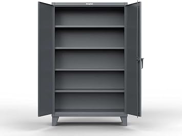 Strong Hold Extra Heavy Duty 12 GA Cabinet with 3 Shelves - 48 in. W x 24 in. D x 66 in. H - 45-243