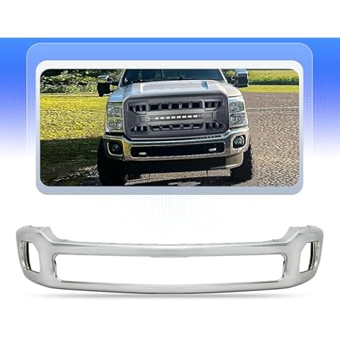 PENSUN Chrome Steel Front Bumper for Ford Super Duty Cover