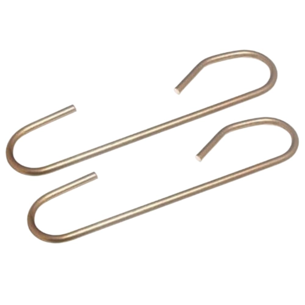 Concept4u Brass 9Cm Cistern Siphon C-Hook Universal Toilet Flush Linkage Replacement Durable Cistern Repair Part For Lever Flush Systems Rust-Resistant Toilet Spare Fittings Pack Of 2.