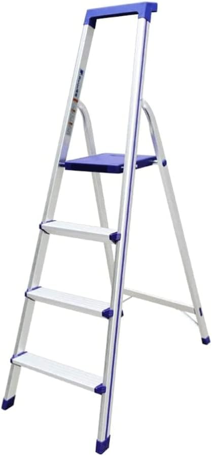 Ladders Fashion Telescoping Ladders, 4 Step Ladder Folding Ladder 2ft/1.5m, Portable Family Small Step Ladders, 242.5lb Household or Outdoor