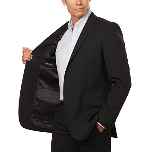 Kenneth Cole Men's Sport Coat Travel Suit Jacket (46R, Black)2