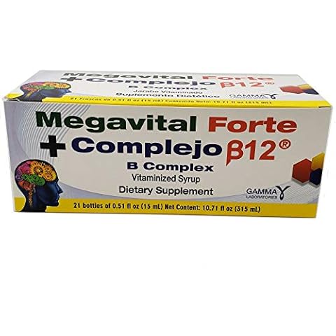 Megavital Forte + Complejo B12 Jarabe Vitaminado 21 Bottles of 15 ml Cover