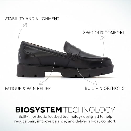 ABEO Women's Boulevard Metatarsal Loafers | Orthotic Shoes | Leather Loafers | Built-in Orthotic Insole | Metatarsal Shoes3