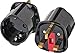 Produktbild Brennenstuhl Reisestecker/Reiseadapter (Reise-Steckdosenadapter für: England Steckdose und Euro Stecker) (2x, Schwarz)