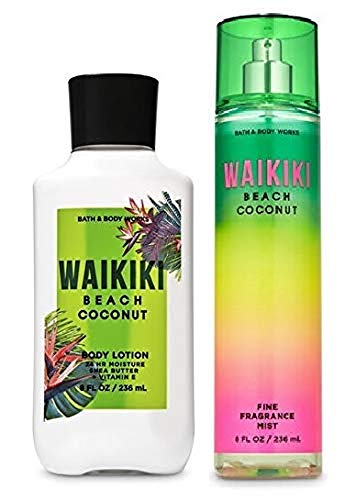 Bath and Body Works Waikiki Beach Coconut - Body Lotion and Fragrance Mist