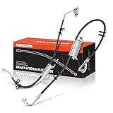 A-Premium Front Driver and Passenger Side Brake Hydraulic Hose Compatible with Jeep Wrangler 2011 2012 2013 2014 - Pack of 2