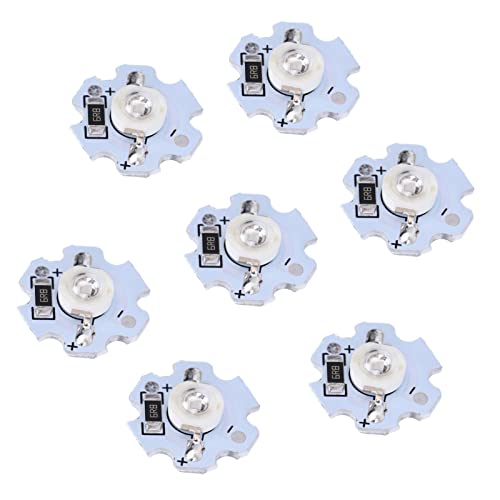 ViaGasaFamido Perline Lampada, Chip LED AXD-1W-5V da 25 Pezzi, Lampadina Chip LED 5V, Perline LED Ad Alta Potenza 200LM 1W per Apparecchi di Illuminazione Fai-da-te, Pannelli a Parete 3D (Luce